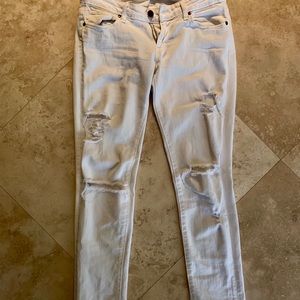 Paige skinny white jeans